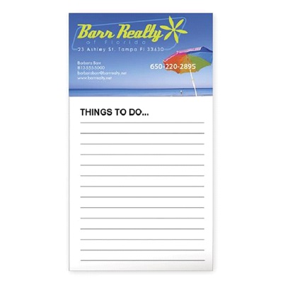 Business Card Magnet with 50 Sheet Notepad